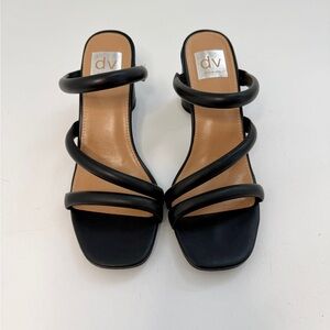 DV by Dolce Vita Women's Black Strappy Heels Size 7.5